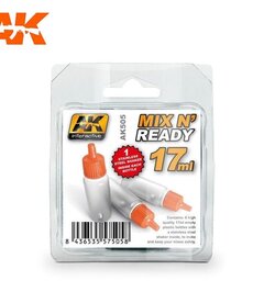 AK Interactive AK505 Mix And Ready - Acrylics (6 Empty, 17ml Jars With Shaker Ball)