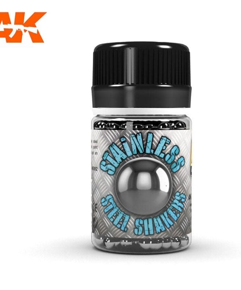 AK Interactive AK892 Stainless Steel Shakers (250 Balls)
