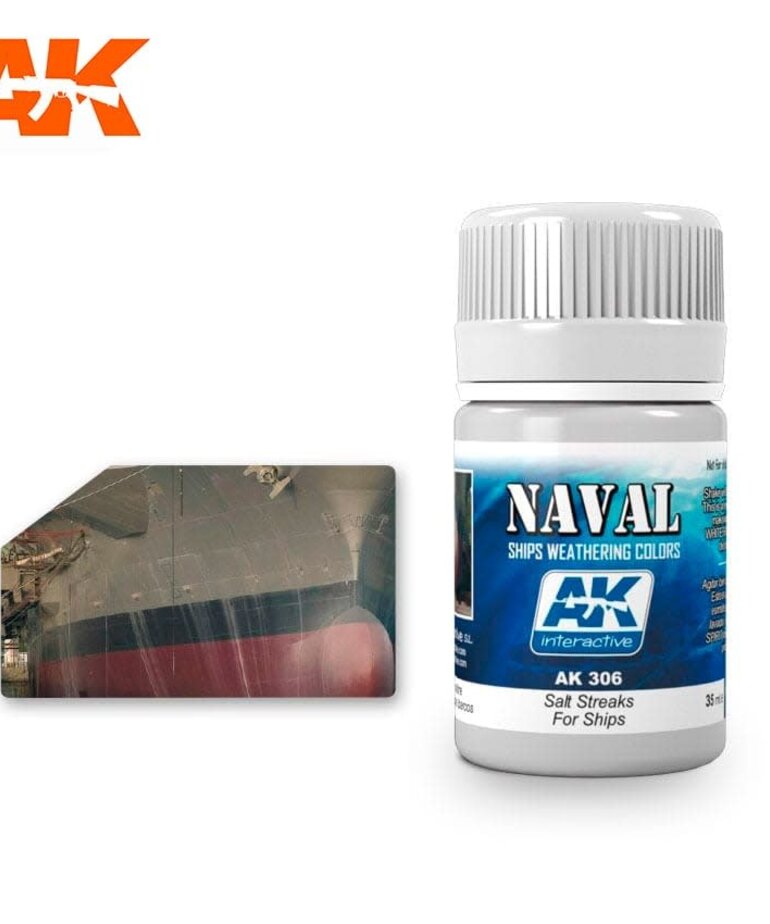 AK Interactive AK306 Weathering Effects Salt Streaks For Ships 35ml