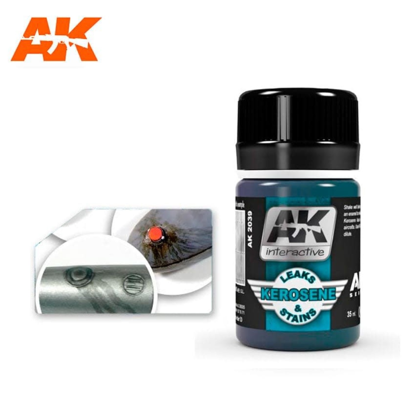 AK Interactive AK2039 Weathering Effects Kerosene Leaks & Stains 35ml