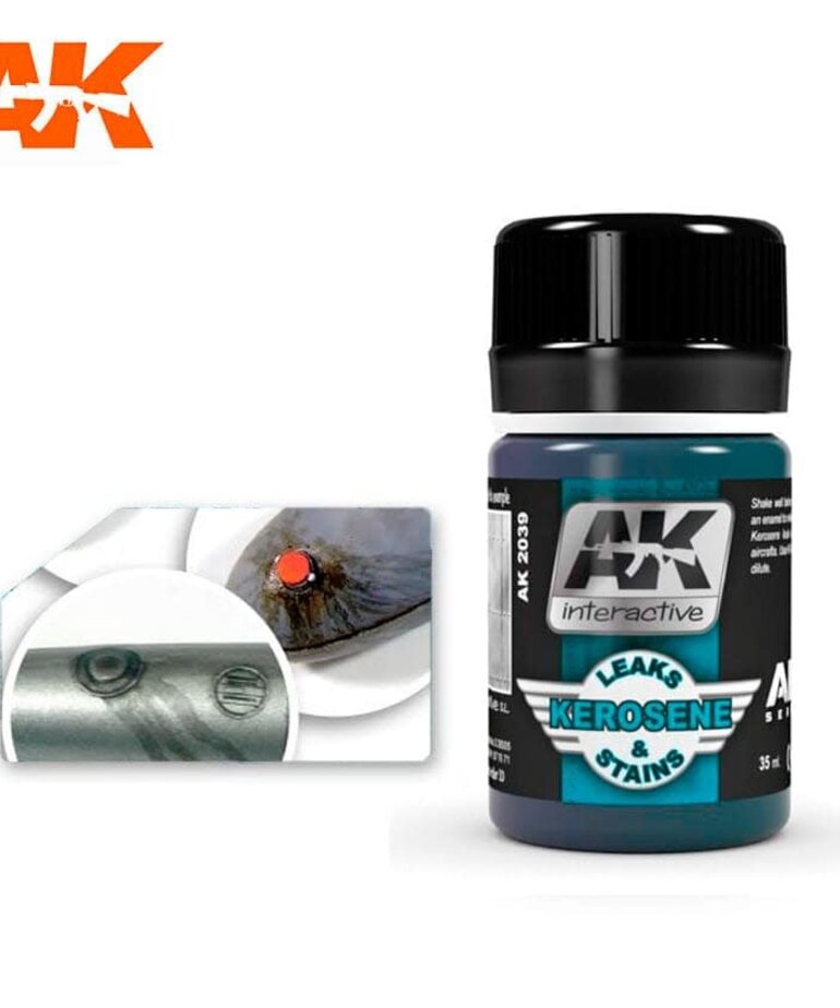 AK Interactive AK2039 Weathering Effects Kerosene Leaks & Stains 35ml