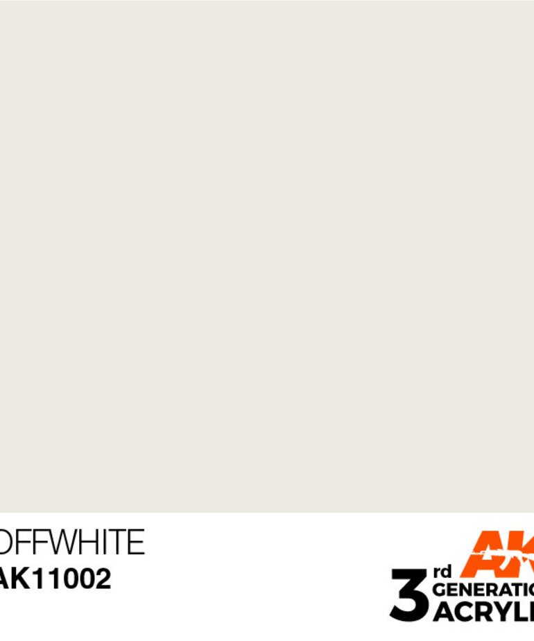 AK Interactive AK11002 3G Acrylic Off-White 17ml