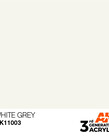 AK Interactive AK11003 3G Acrylic White Grey 17ml