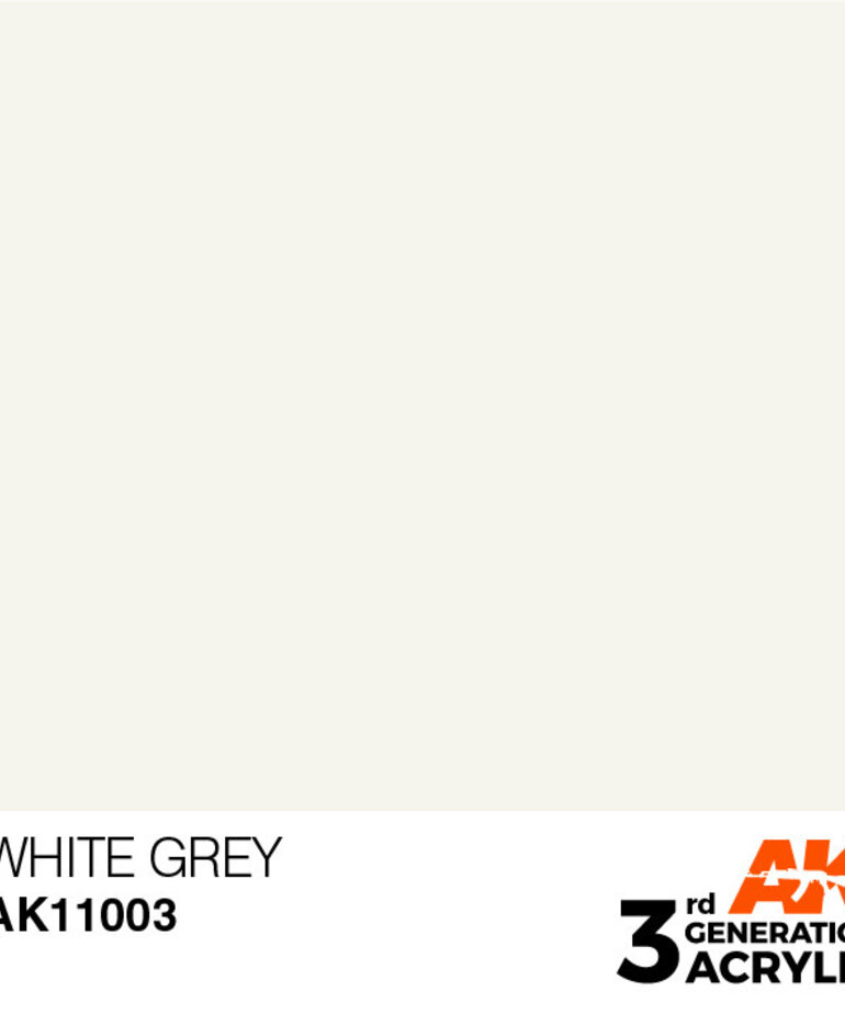 AK Interactive AK11003 3G Acrylic White Grey 17ml