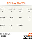 AK Interactive AK11003 3G Acrylic White Grey 17ml