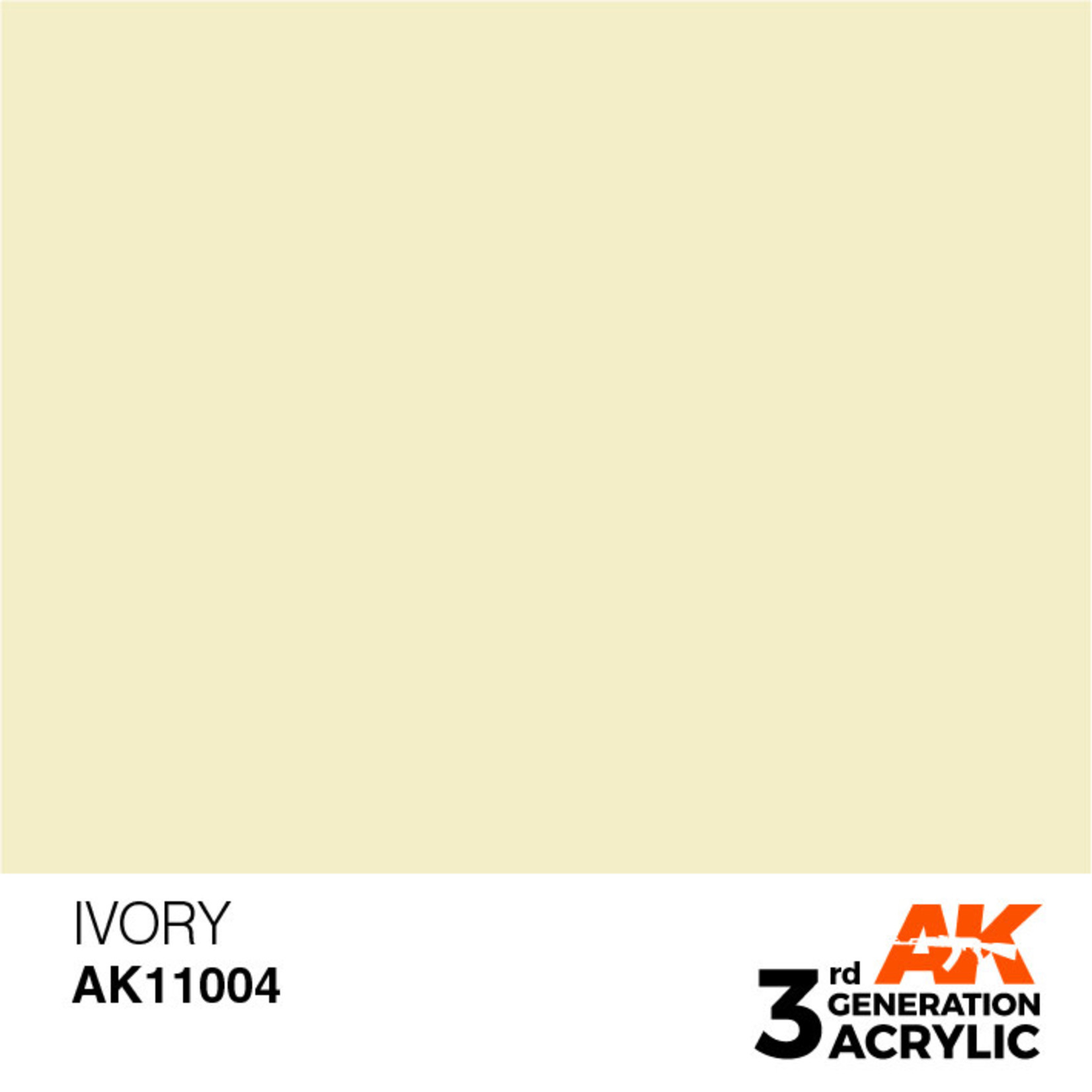 AK Interactive AK11004 3G Acrylic Ivory 17ml