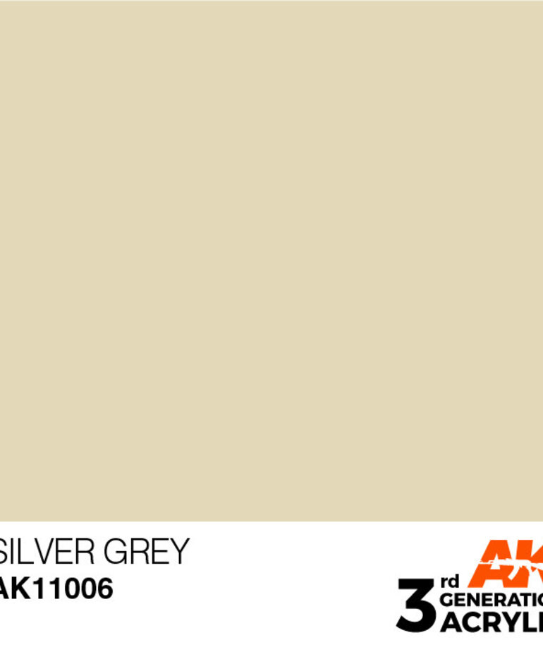 AK Interactive AK11006 3G Acrylic Silver Grey 17ml