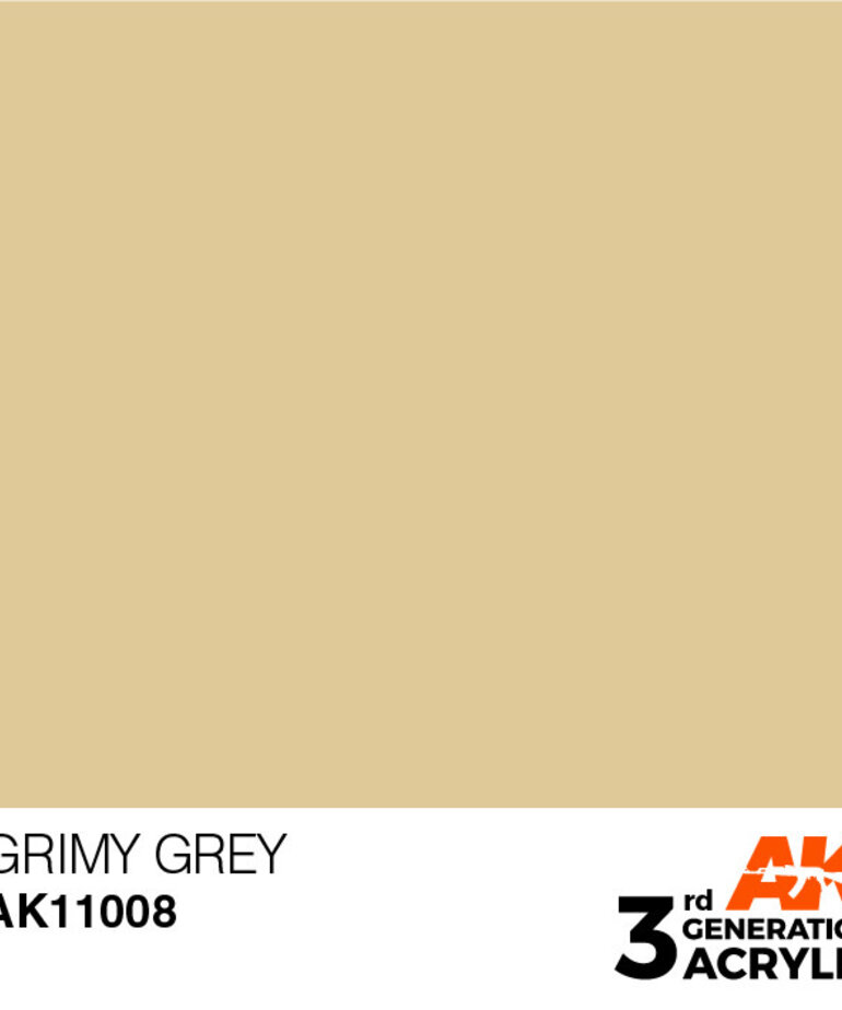 AK Interactive AK11008 3G Acrylic Grimy Grey 17ml