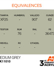 AK Interactive AK11010 3G Acrylic Medium Grey 17ml