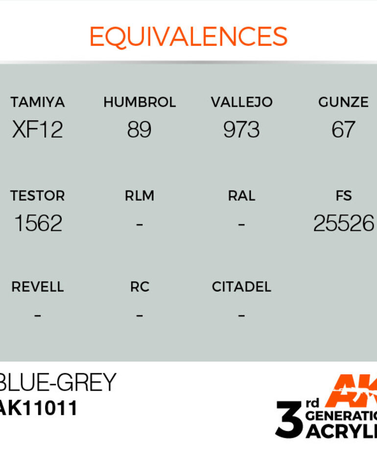AK Interactive AK11011 3G Acrylic Blue-Grey 17ml