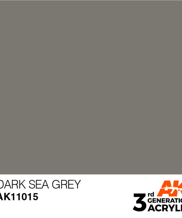 AK Interactive AK11015 3G Acrylic  Dark Sea Grey 17ml