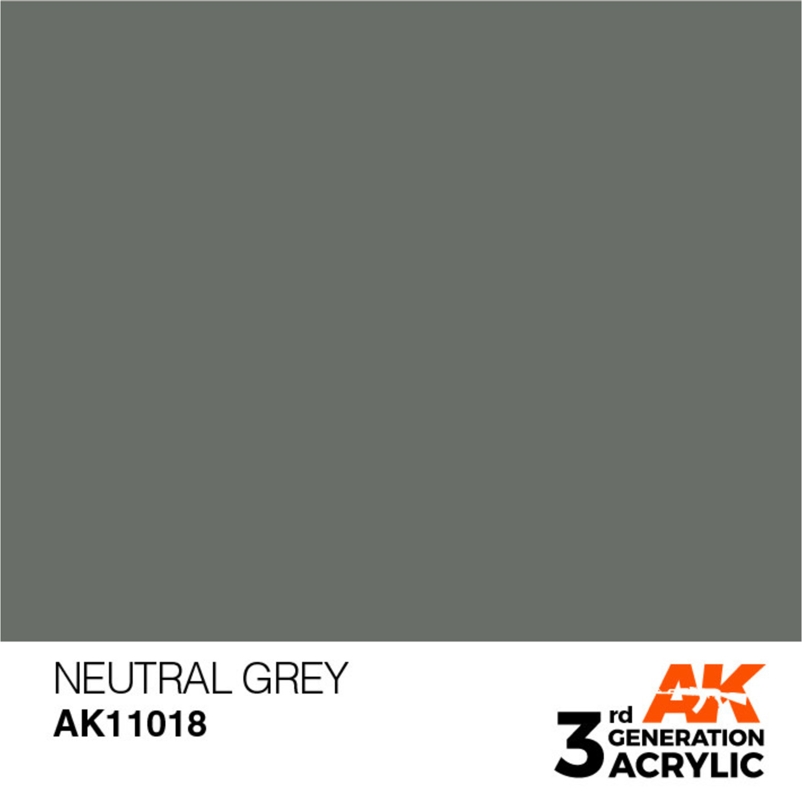 AK Interactive AK11018 3G Acrylic  Neutral Grey 17ml