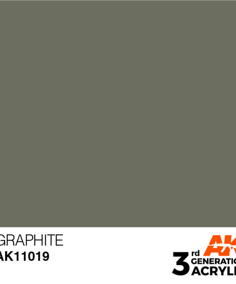 AK Interactive AK11019 3G Acrylic  Graphite 17ml