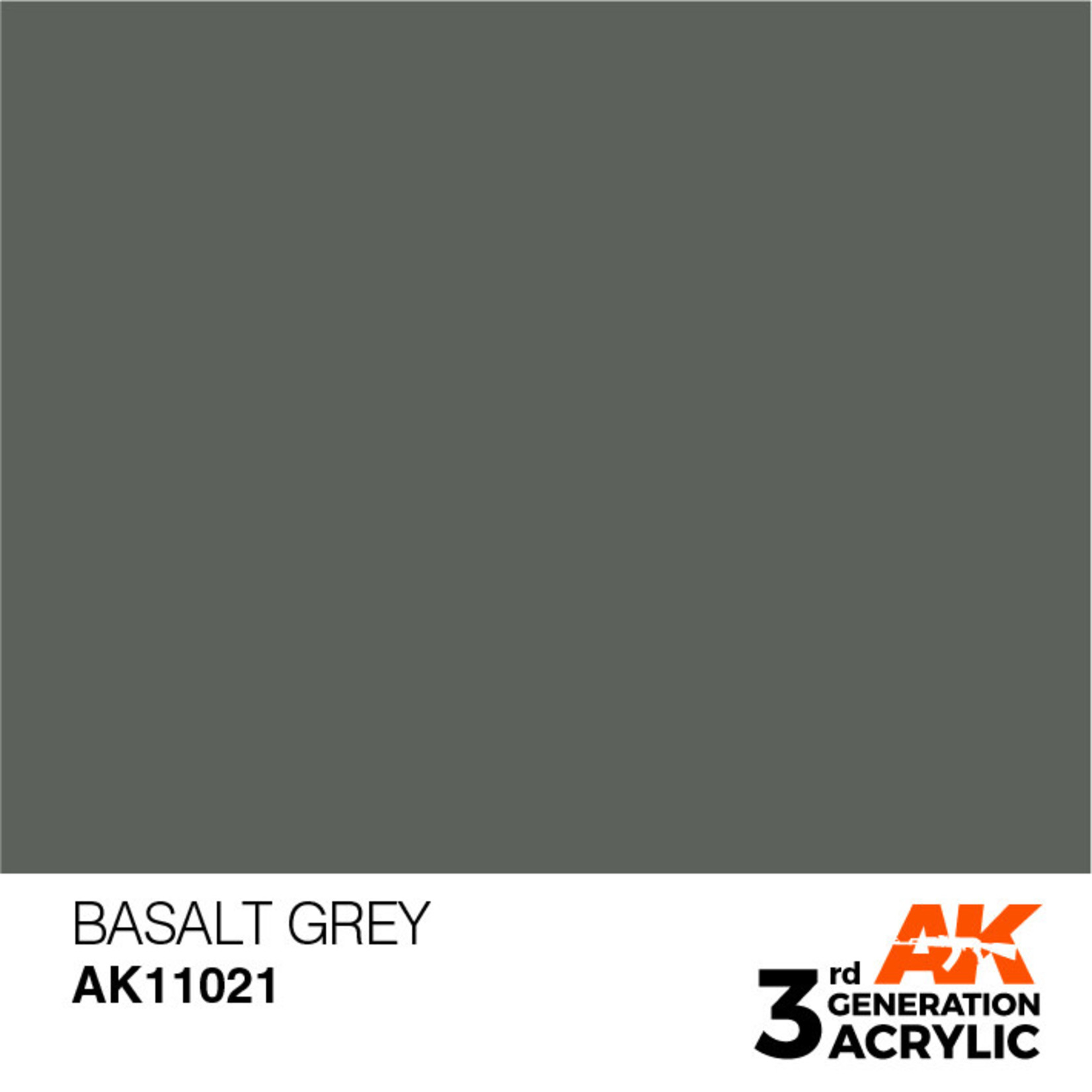 AK Interactive AK11021 3G Acrylic Basalt Grey 17ml