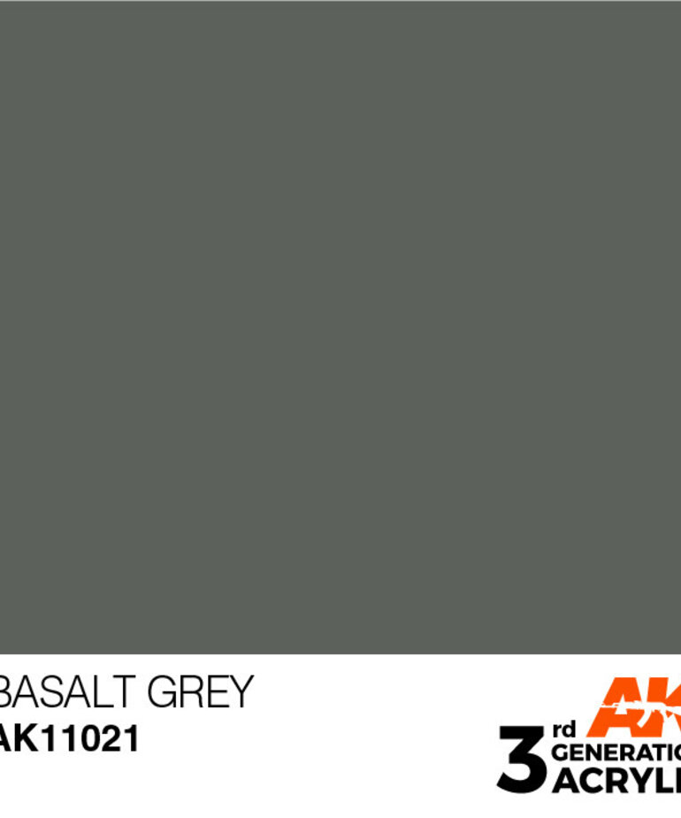 AK Interactive AK11021 3G Acrylic Basalt Grey 17ml