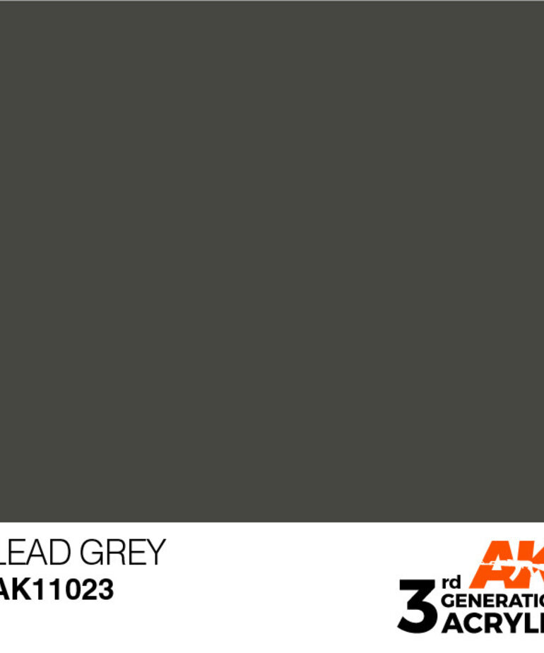 AK Interactive AK11023 3G Acrylic Lead Grey 17ml