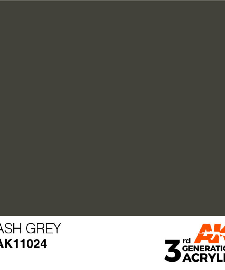 AK Interactive AK11024 3G Acrylic Ash Grey 17ml
