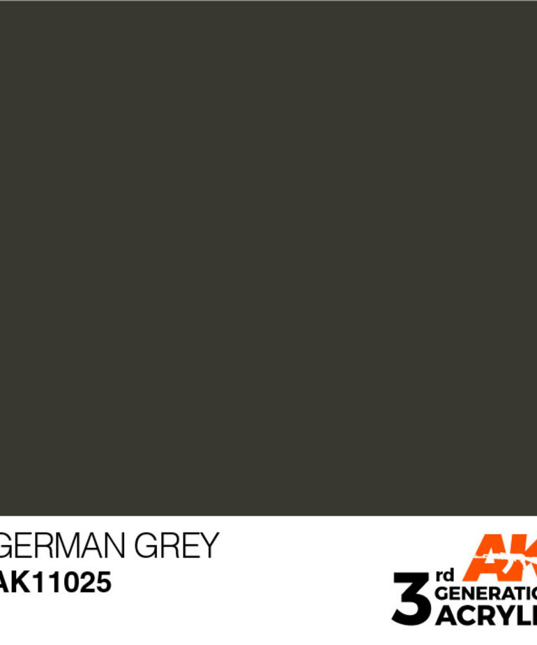 AK Interactive AK11025 3G Acrylic German Grey 17ml