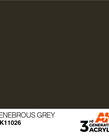 AK Interactive AK11026 3G Acrylic Tenebrous Grey 17ml