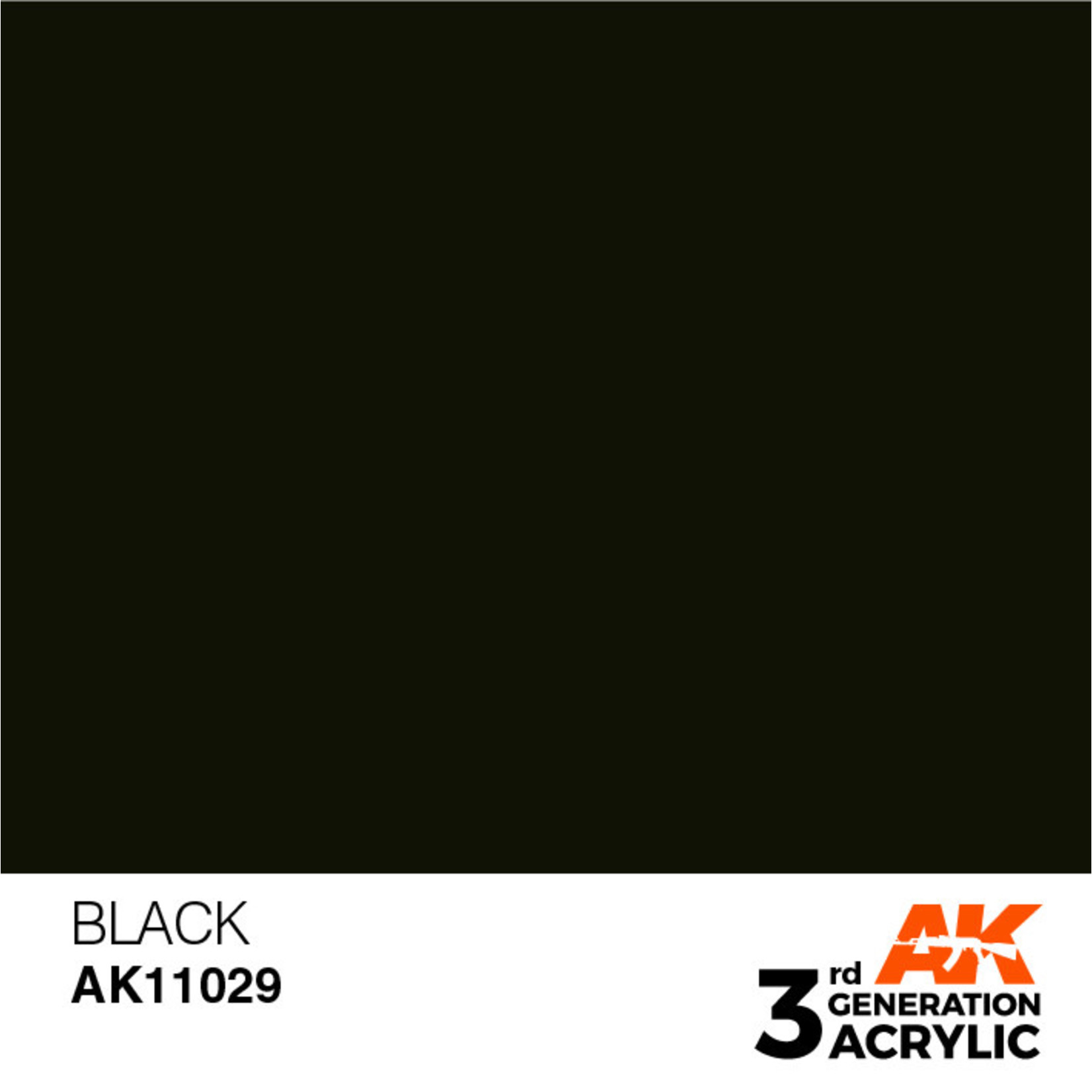 AK Interactive AK11029 3G Acrylic Black 17ml