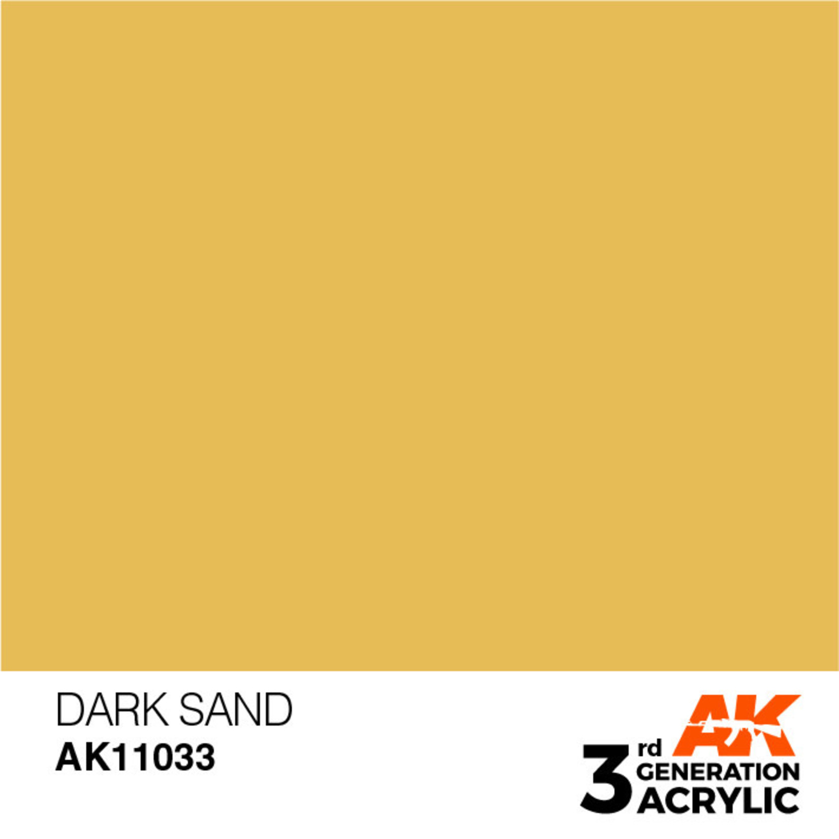 AK Interactive AK11033 3G Acrylic Dark Sand 17ml