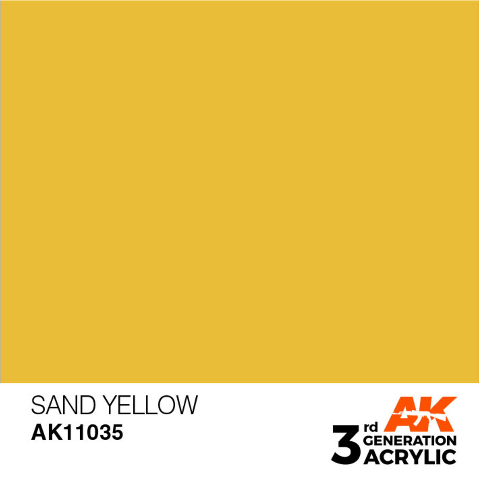 AK Interactive AK11035 3G Acrylic Sand Yellow 17ml