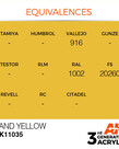 AK Interactive AK11035 3G Acrylic Sand Yellow 17ml