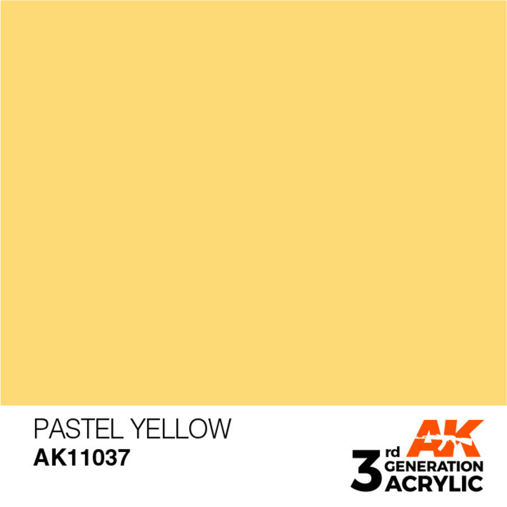 AK Interactive AK11037 3G Acrylic Pastel Yellow 17ml