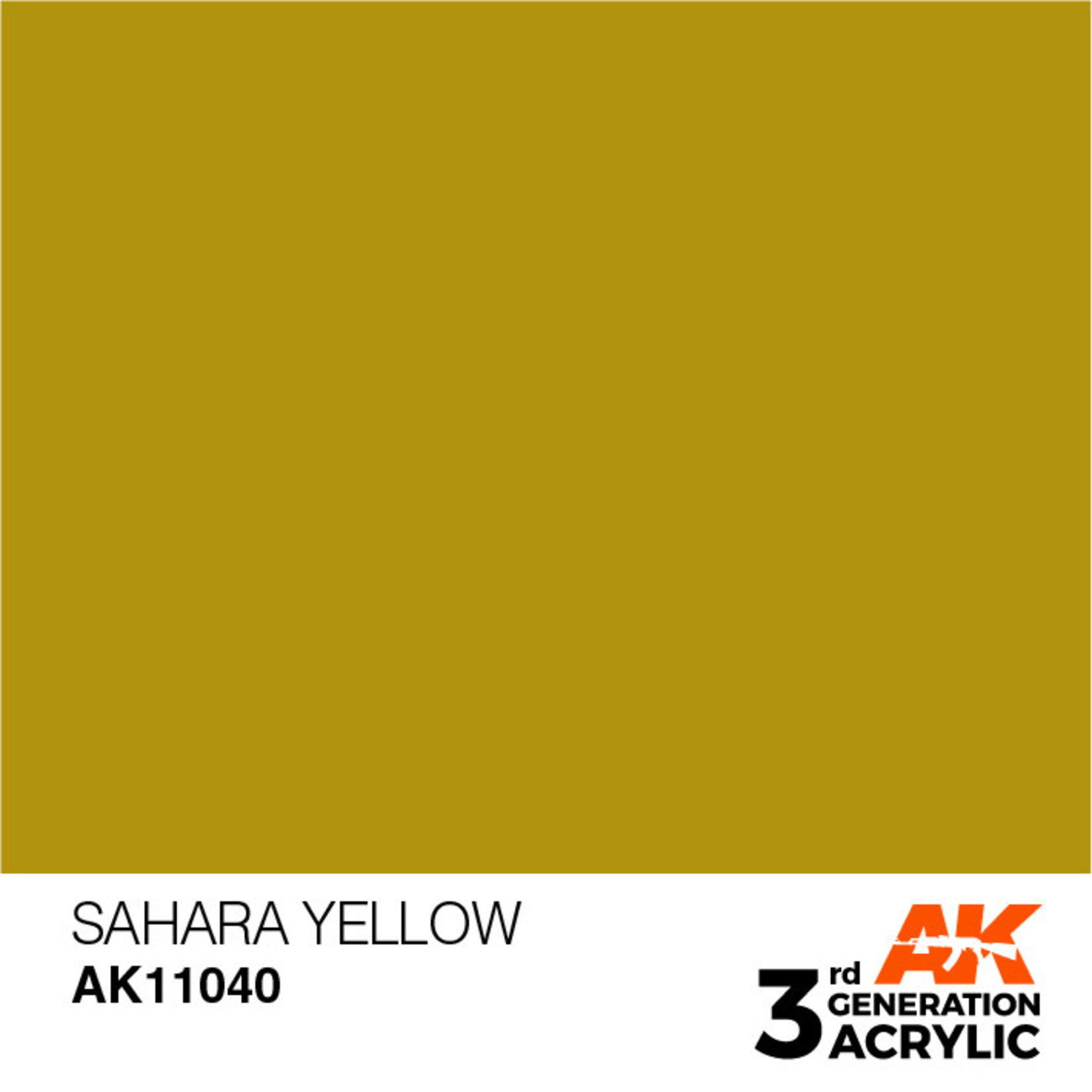 AK Interactive AK11040 3G Acrylic Sahara Yellow 17ml