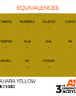 AK Interactive AK11040 3G Acrylic Sahara Yellow 17ml