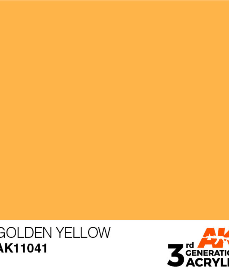 AK Interactive AK11041 3G Acrylic Golden Yellow 17ml