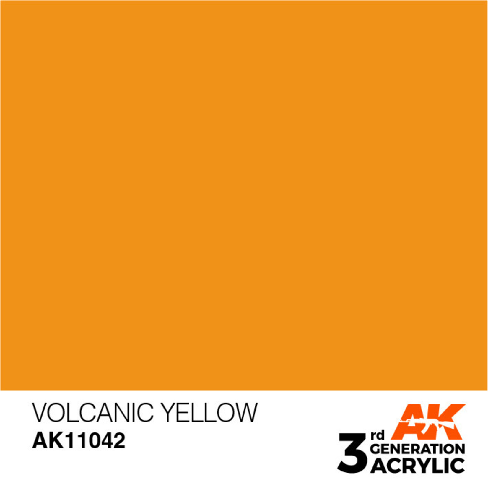 AK Interactive AK11042 3G Acrylic Volcanic Yellow 17ml