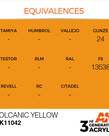 AK Interactive AK11042 3G Acrylic Volcanic Yellow 17ml