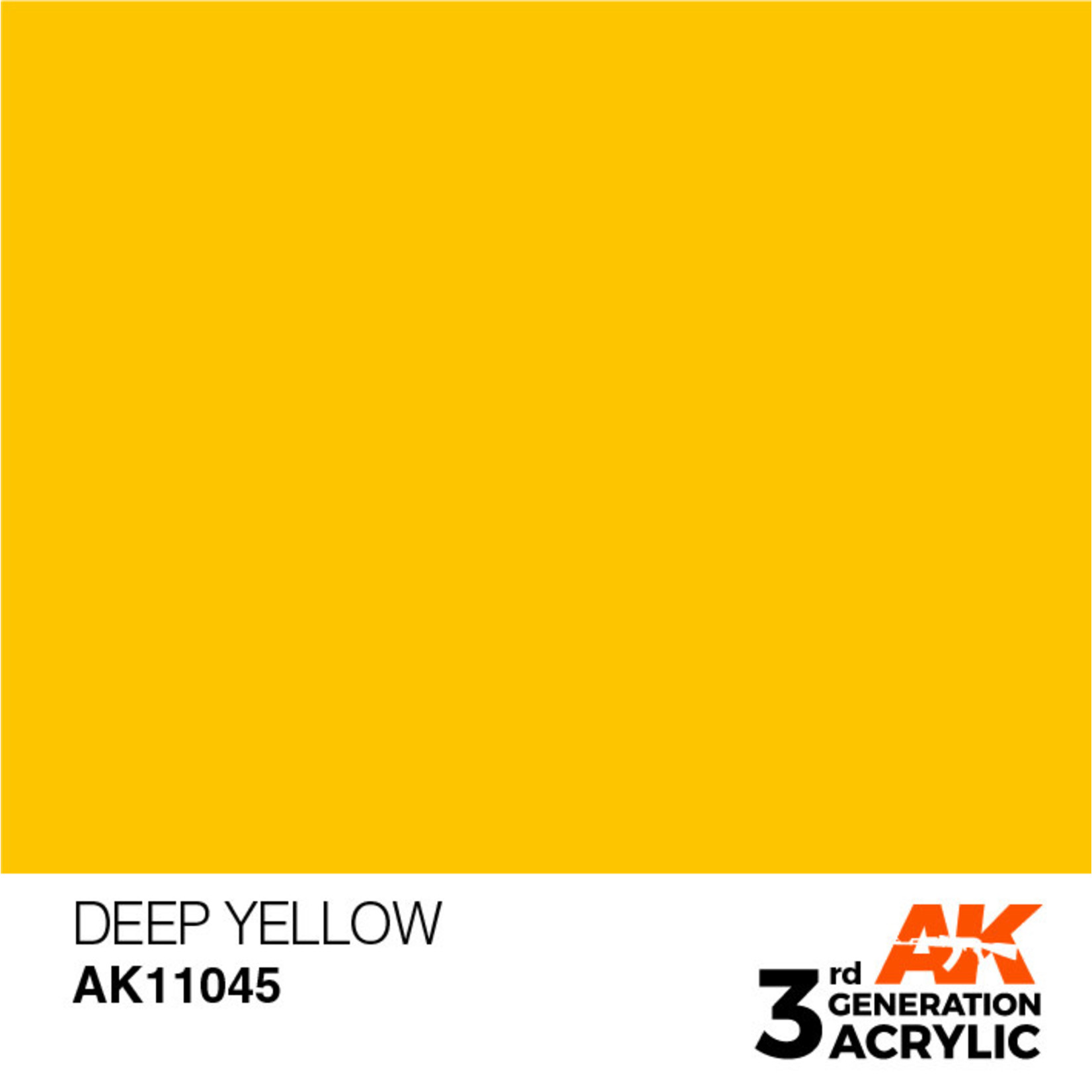 AK Interactive AK11045 3G Acrylic Deep Yellow 17ml