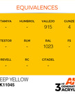 AK Interactive AK11045 3G Acrylic Deep Yellow 17ml