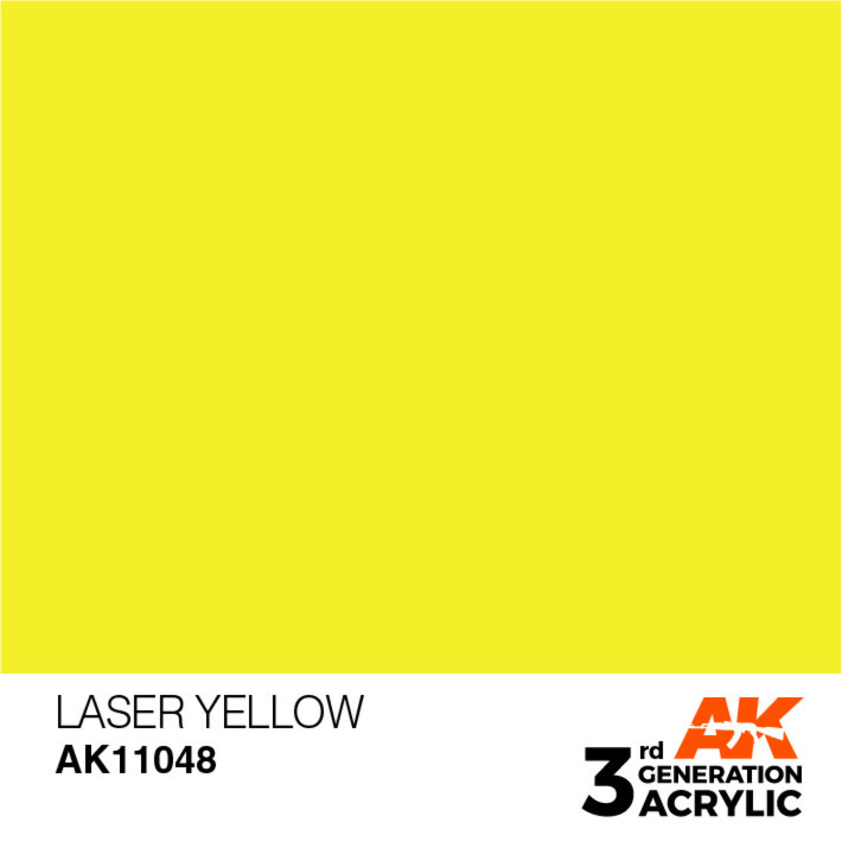 AK Interactive AK11048 3G Acrylic Laser Yellow 17ml