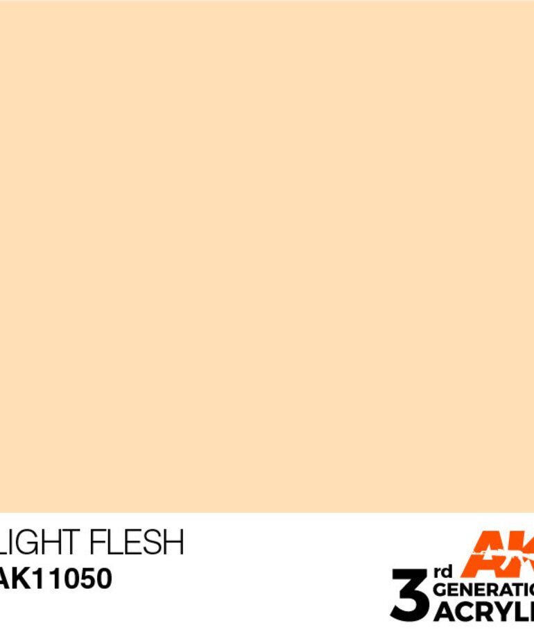 AK Interactive AK11050 3GAcrylic  Light Flesh 17ml