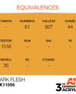 AK Interactive AK11056 3G Acrylic Dark Flesh 17ml