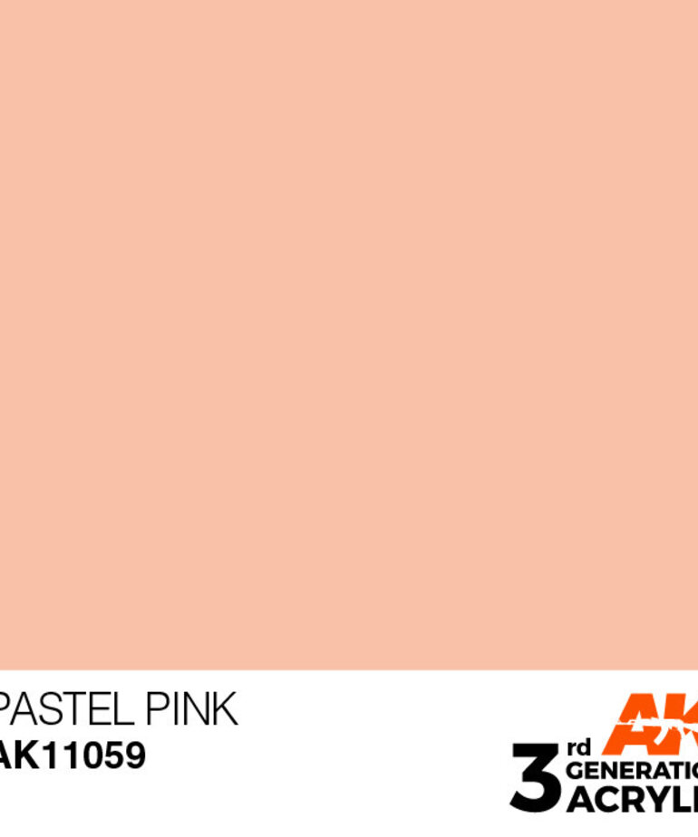 AK Interactive AK11059 3G Acrylic Pastel Pink 17ml