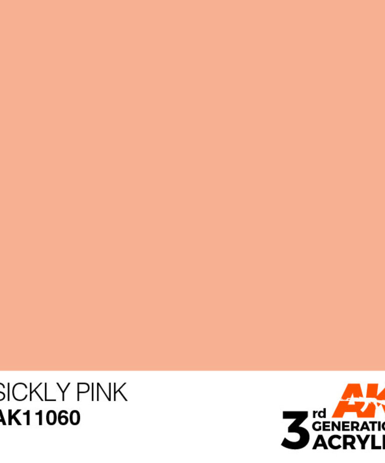 AK Interactive AK11060 3G Acrylic Sickly Pink 17ml