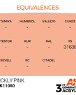 AK Interactive AK11060 3G Acrylic Sickly Pink 17ml