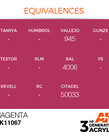 AK Interactive AK11067 3G Acrylic Magenta 17ml