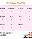 AK Interactive AK11069 3G Acrylic Pastel Violet 17ml