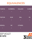 AK Interactive AK11072 3G Acrylic Deep Violet 17ml