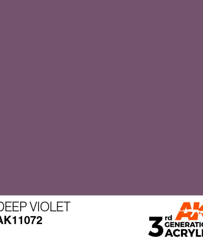 AK Interactive AK11072 3G Acrylic Deep Violet 17ml