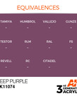 AK Interactive AK11074 3G Acrylic Deep Purple 17ml