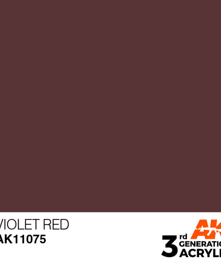 AK Interactive AK11075 3G Acrylic Violet Red 17ml