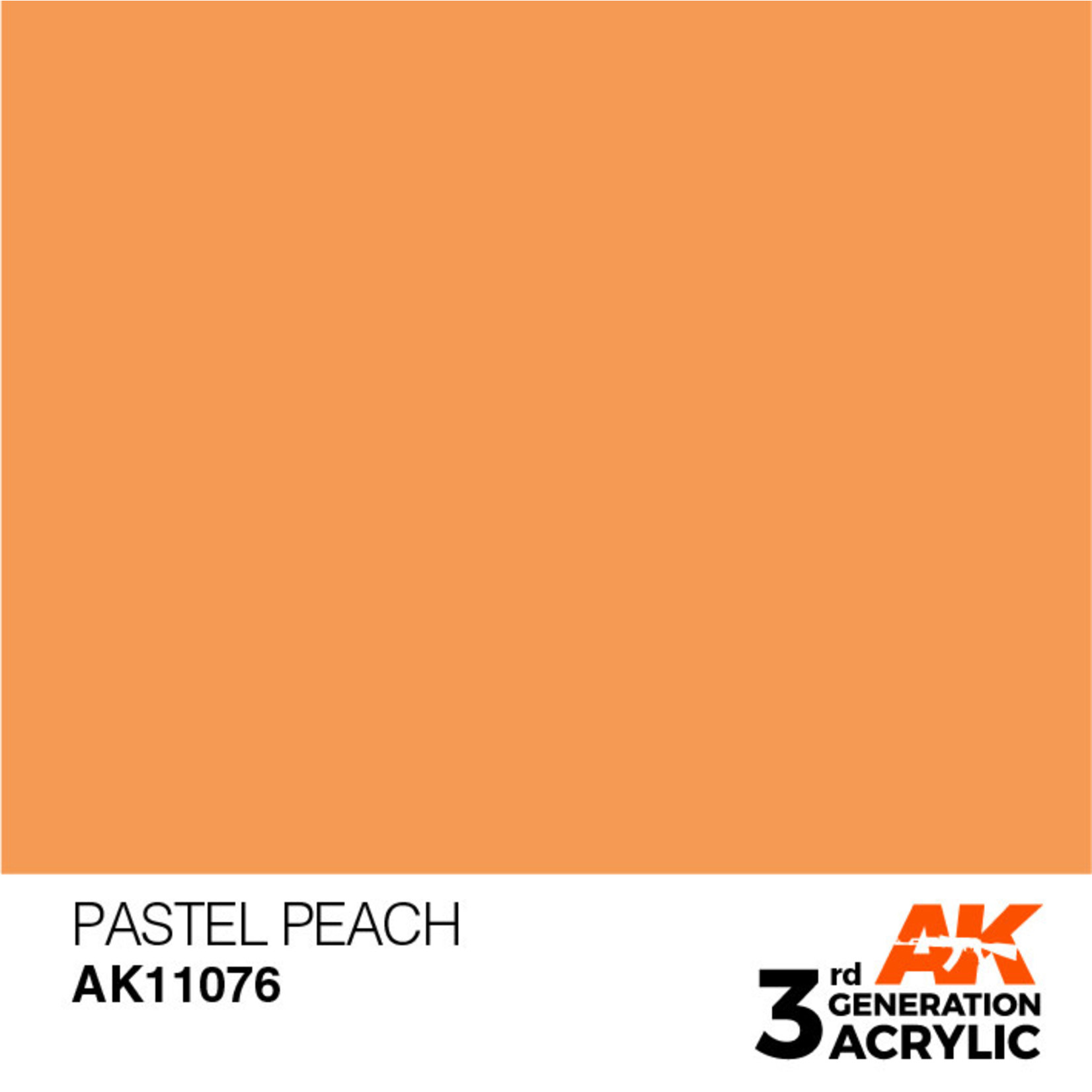 AK Interactive AK11076 3G Acrylic Pastel Peach 17ml