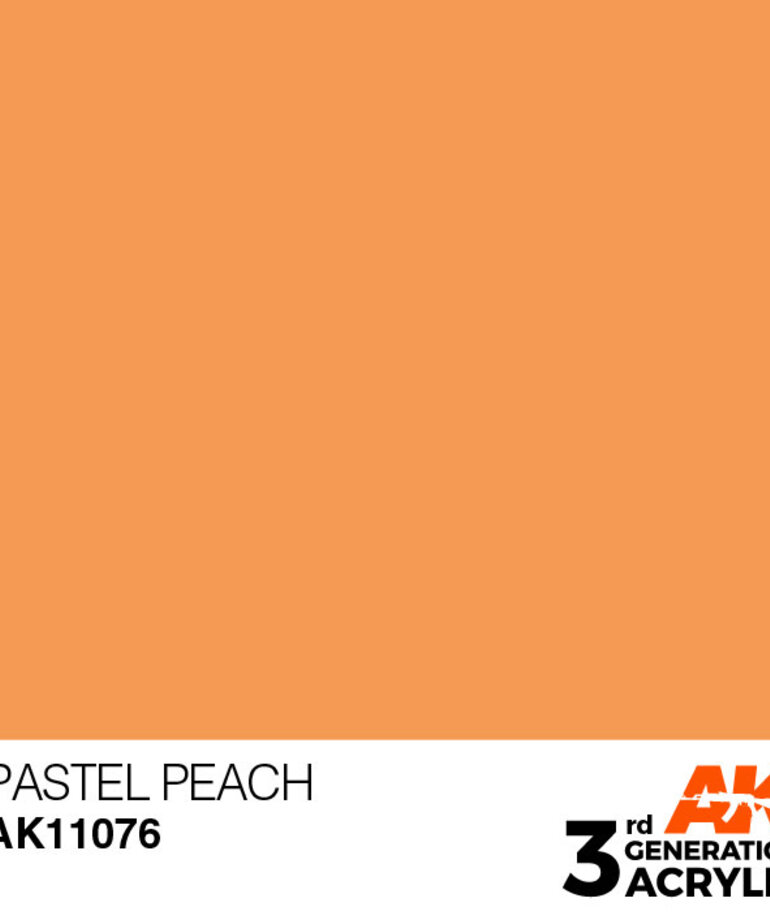 AK Interactive AK11076 3G Acrylic Pastel Peach 17ml