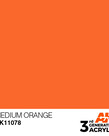 AK Interactive AK11078 3G Acrylic Medium Orange 17ml